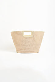 Chunky Weave Tote Bag (Cream)