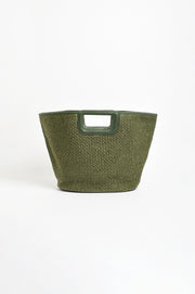 Chunky Weave Tote Bag (Khaki)