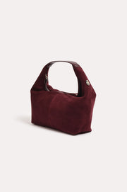 Luca Mini Faux Suede Bag (Wine)