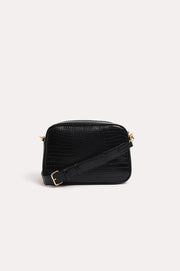 Charli Croc Camera Bag (Black)