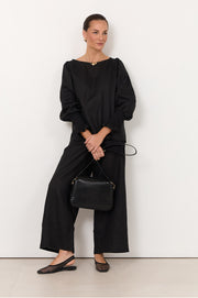 Charli Croc Camera Bag (Black)