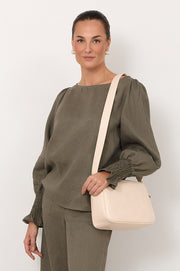 Charli Croc Camera Bag (Nude)