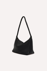 Mackenzie Structured Plait Bag (Black)