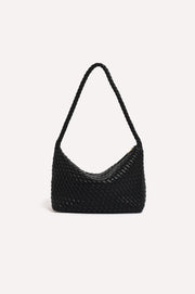 Mackenzie Structured Plait Bag (Black)