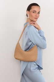 Mackenzie Structured Plait Bag (Nude)
