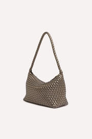 Mackenzie Structured Plait Bag (Pewter)