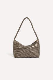 Mackenzie Structured Plait Bag (Pewter)