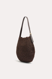 Large Paper Weave Tote (Chocolate)