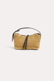 Scooped Textured Crossbody Bag (Natural)