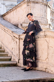 Maisy Chandon Print Ruffle Skirt (Print)