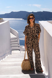 Artemis Zebra Print Pant (Zebra)