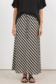 Mae Gingham Maxi Skirt (Print)