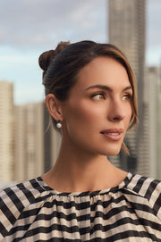 Freshwater Pearl Drop Earrings (Cream/Gold)