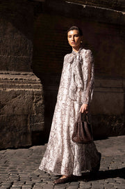 Penelope Snake Print Maxi Dress (Print)