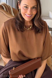 Mali Long Event Clutch (Tan)