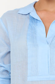 Yuri Ramie Shirt (Blue)