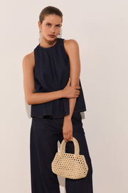 Jolie Lightweight Denim Top (Denim)